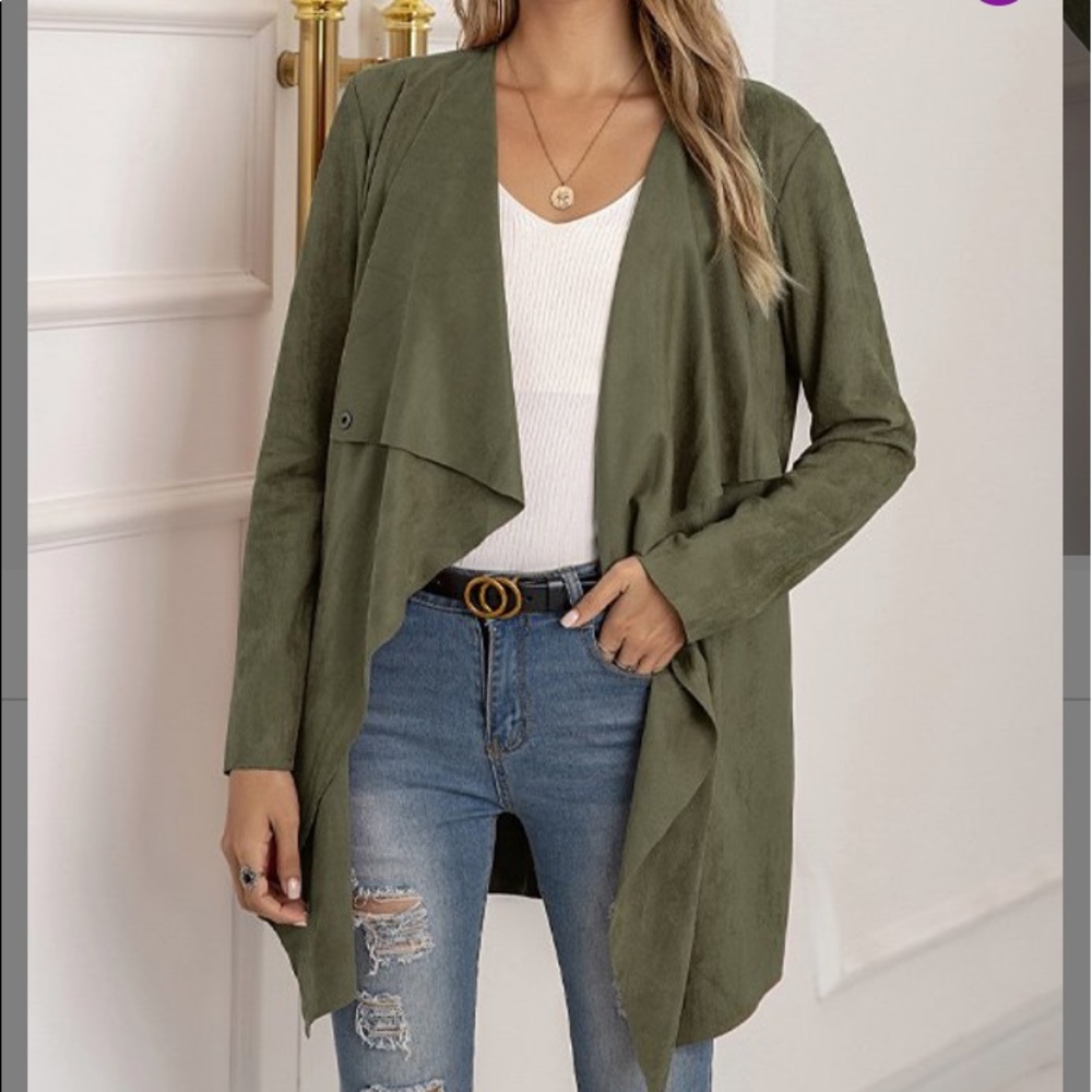 Suvimuga Drape Front Cardigan